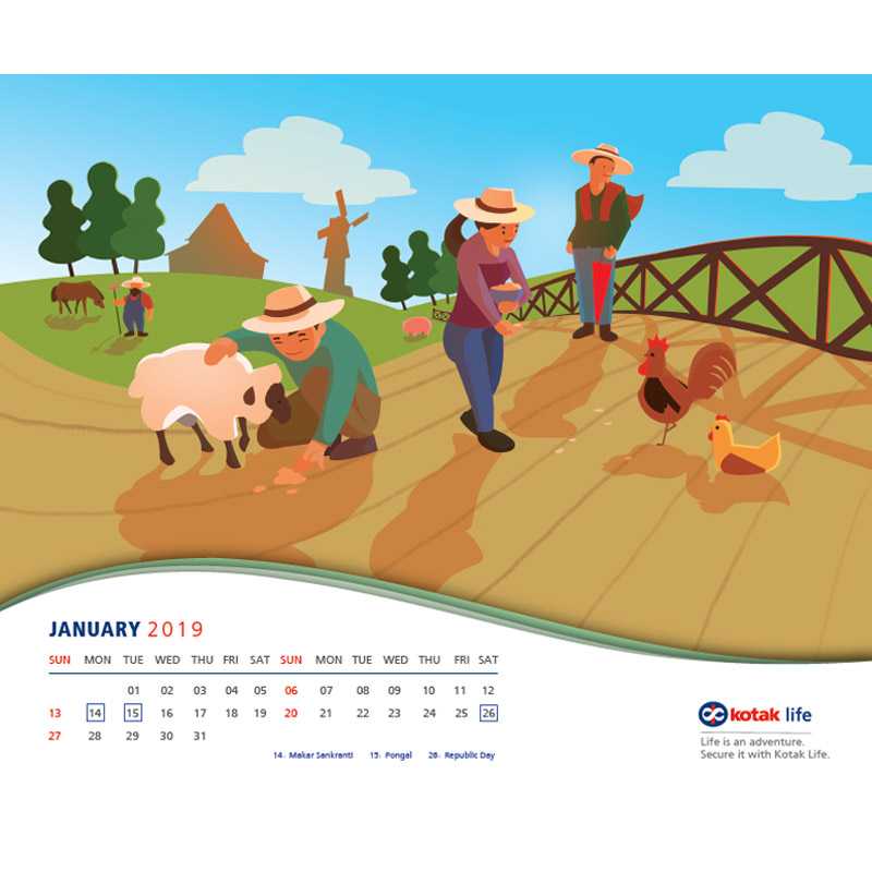 KLI Table Calendar 2019